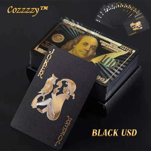 Cozzzzy™ Gold Foil Deluxe Poker Card