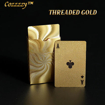 Cozzzzy™ Gold Foil Deluxe Poker Card