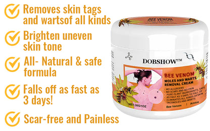 🐝🐝 Dobshow™Bee Venom Mole and Wart Treatment Cream