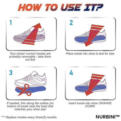 Nurbini™Shock-Absorbing Orthotic Sports Shoe Insoles