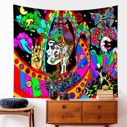 Fluorescent Tapestry / Night Light Tapestry（Abstract, Tapestry Backdrop）