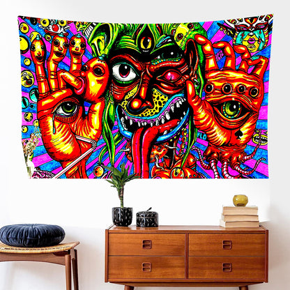 Fluorescent Tapestry / Night Light Tapestry（Abstract, Tapestry Backdrop）