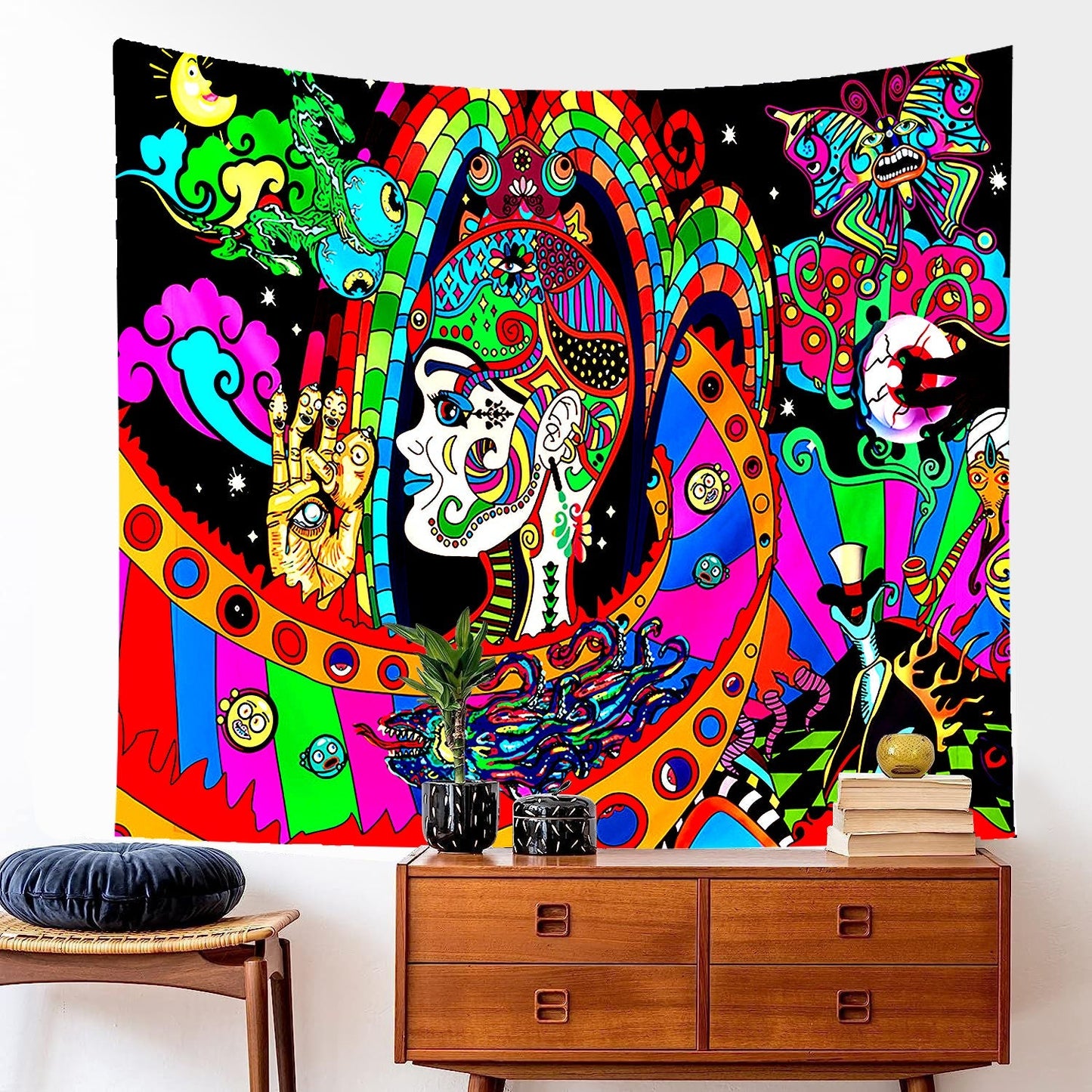 Fluorescent Tapestry / Night Light Tapestry（Abstract, Tapestry Backdrop)