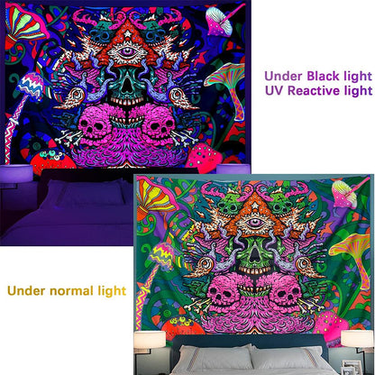 Fluorescent Tapestry / Night Light Tapestry（Abstract, Tapestry Backdrop)