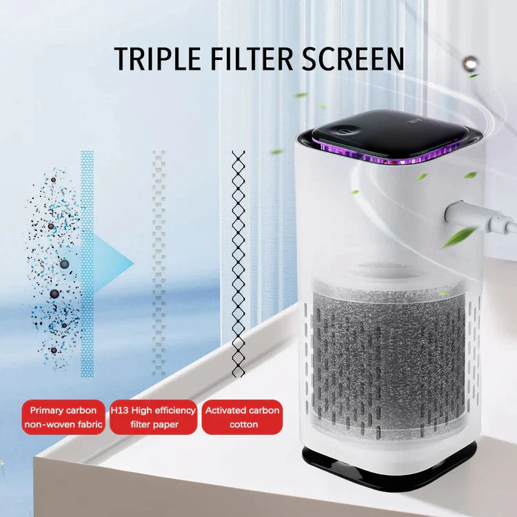 Air Purifier with HEPA Filter（HOT sale 48% off）🐶🐼🐻😺🐰