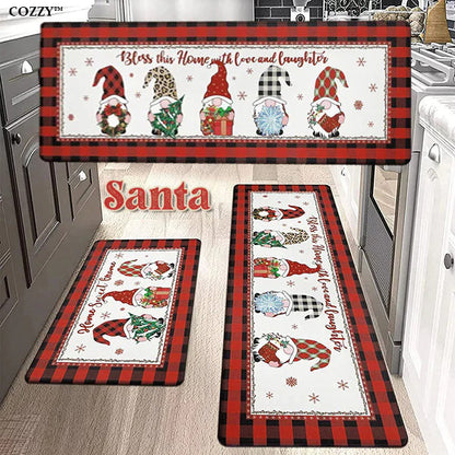 Cozzzzy Vintage Christmas Non-slip Door Mat