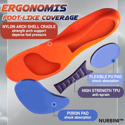 Nurbini™Shock-Absorbing Orthotic Sports Shoe Insoles