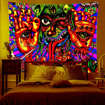 Fluorescent Tapestry / Night Light Tapestry（Abstract, Tapestry Backdrop)