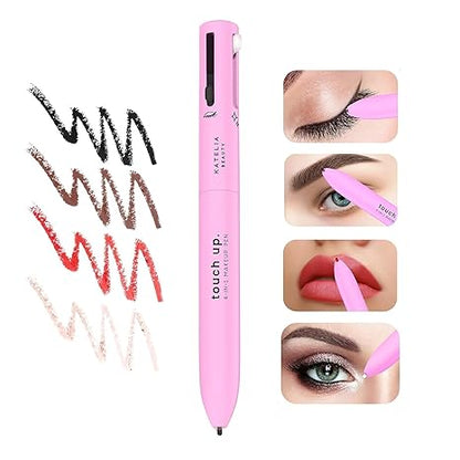 Multi-effect 4 In 1 Eyeliner Eyebrow Pencil Contour Pen Long Lasting Waterproof Cosmetics Eyeliner Makeup Pencil Lip Liner Pen