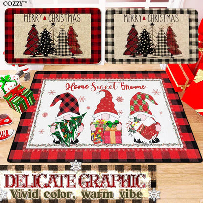 Cozzzzy Vintage Christmas Non-slip Door Mat