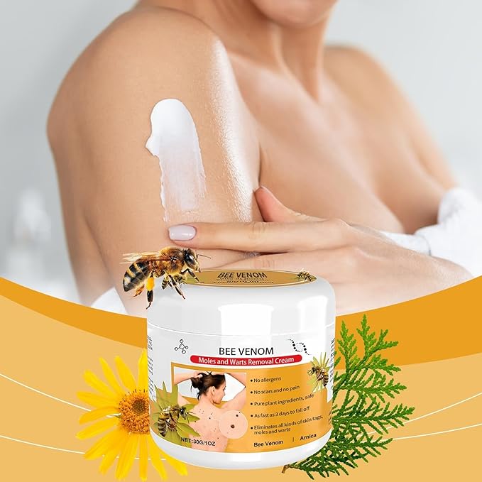 🐝🐝 Dobshow™Bee Venom Mole and Wart Treatment Cream(👨‍⚕AAD RECOMMENDS)