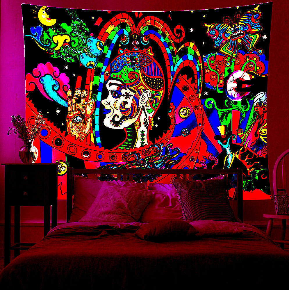 Fluorescent Tapestry / Night Light Tapestry（Abstract, Tapestry Backdrop)