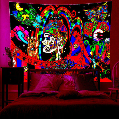 Fluorescent Tapestry / Night Light Tapestry（Abstract, Tapestry Backdrop)