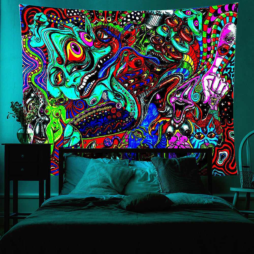 Fluorescent Tapestry / Night Light Tapestry（Abstract, Tapestry Backdrop)