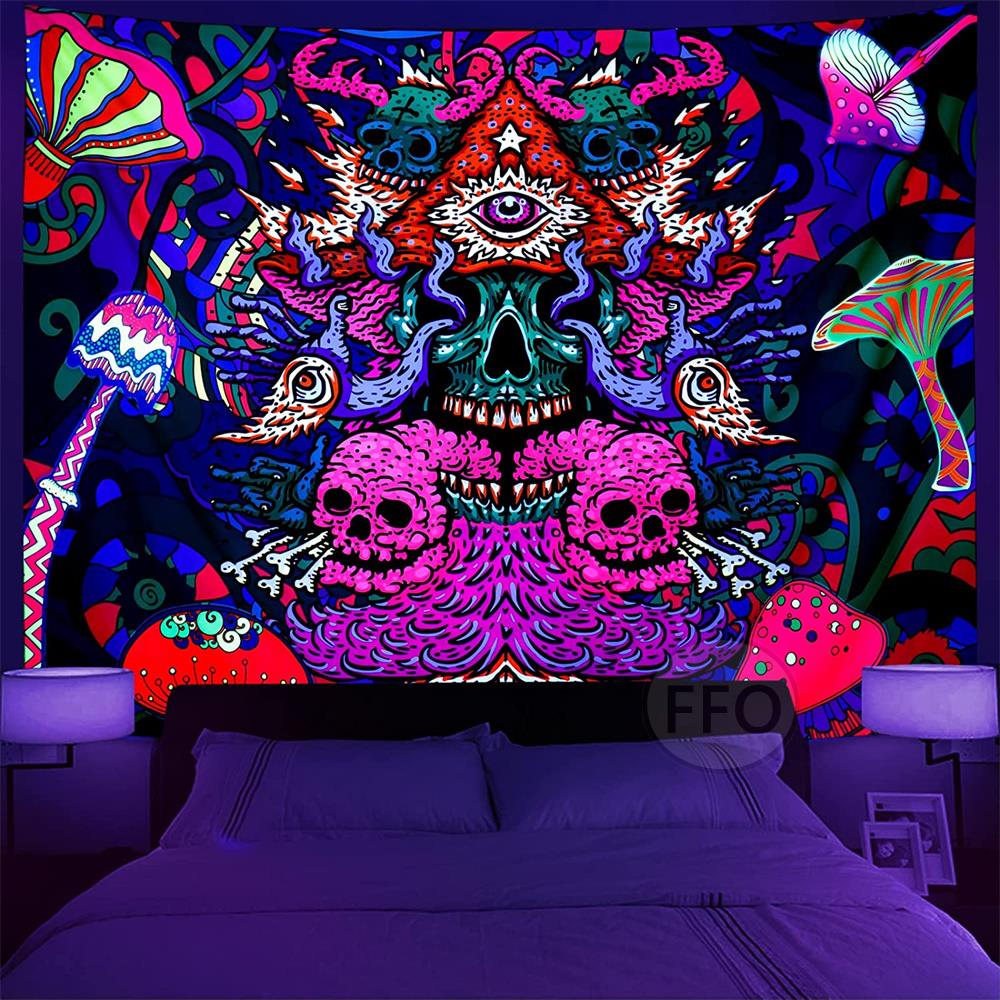 Fluorescent Tapestry / Night Light Tapestry（Abstract, Tapestry Backdrop)