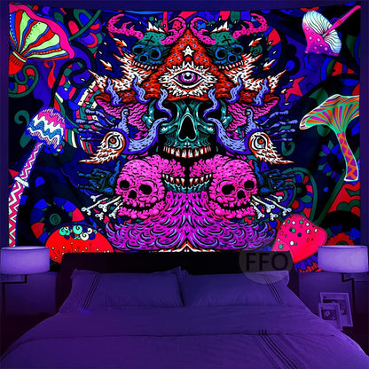 Fluorescent Tapestry / Night Light Tapestry（Abstract, Tapestry Backdrop）