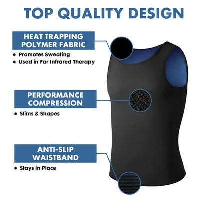 Multi-functional Male Breast Compression Tank: Instant Chest Firming