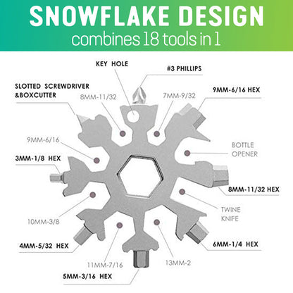 18-in-1 Snowflake Multi-Tool