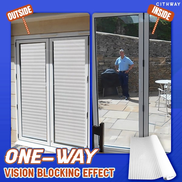 Cozzzzy One-Way Imitation Blinds Privacy Window Cover